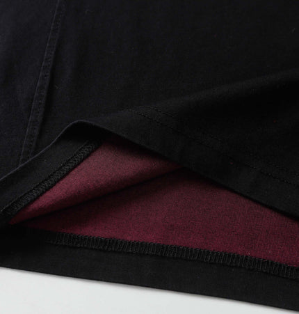 Retro Splatter Print TShirt – Loose Fit showing the fabric detail and inner color contrast of the tee.