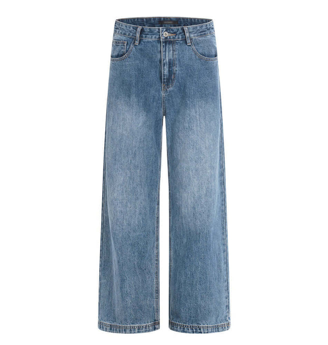 Front view of Wash Make Old Denim Pants - Grozavu brand streetwear