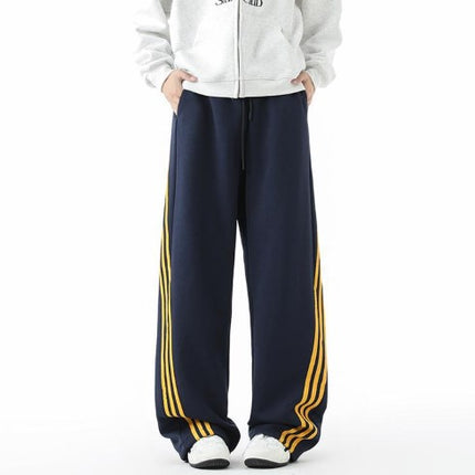 Pantalons à trois bandes lourds - Coupe ample