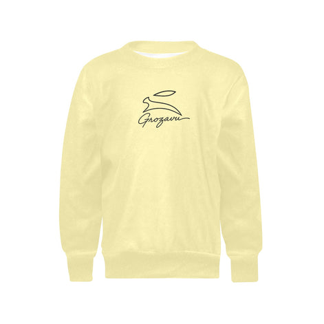 Girls Cotton Sweater – Grozavu Bunny Yellow