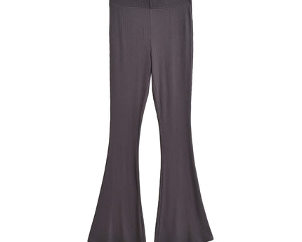 Slim fit low waist slightly flared pants