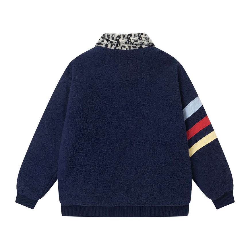 Color Block Patchwork Cute Jacket styling detail - Premium Streetwear