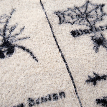 Casual Butterfly Spider Jacquard Cardigan