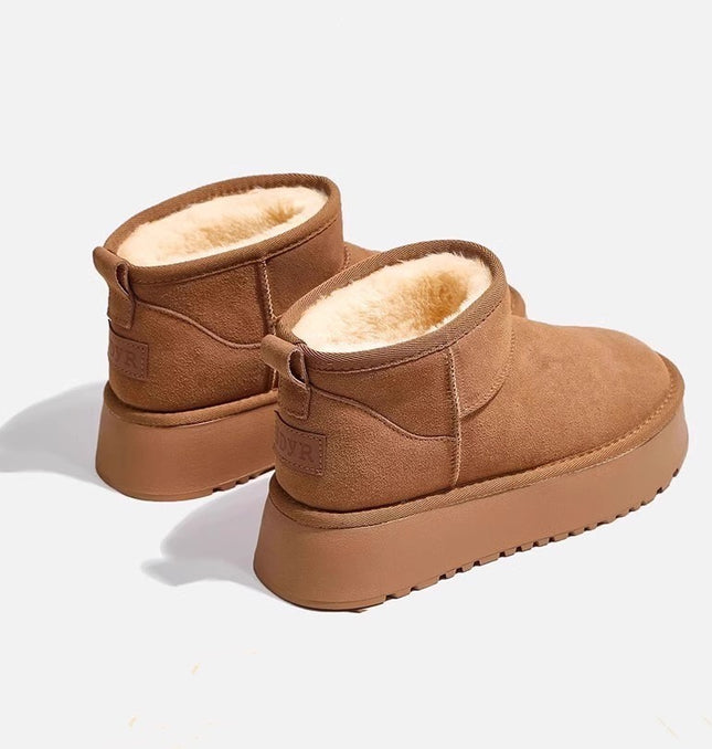 Waterproof Velvet Sponge Cake Cotton Shoes