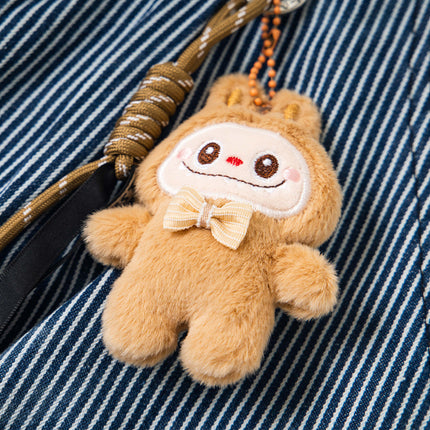 Cartoon Washed Denim Pants - Loose Fit