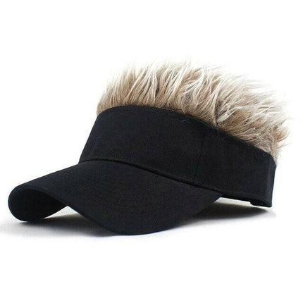 Novelty Baseball Cap Fake Hair Visor at €21.99