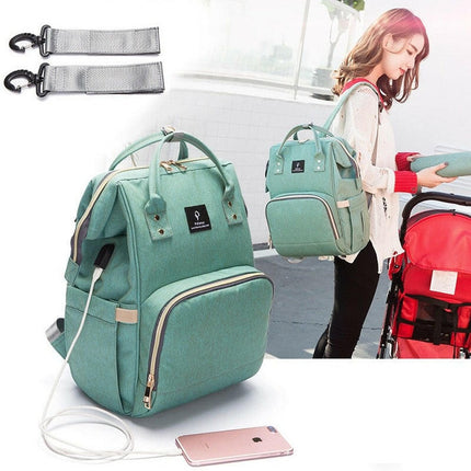 Grozavu's USB Diaper Backpack: Stylish, Spacious, Smart! at €100.99