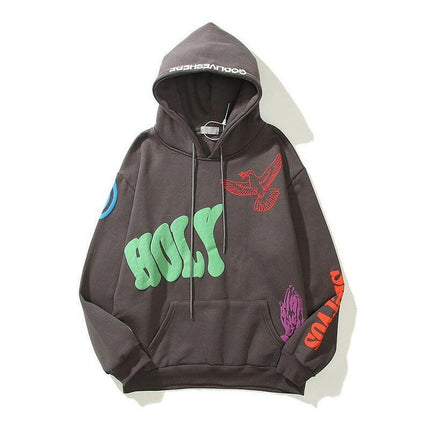 Kanye's 3D Graffiti Hip Hop Hoodie: Unisex Style at €42.99