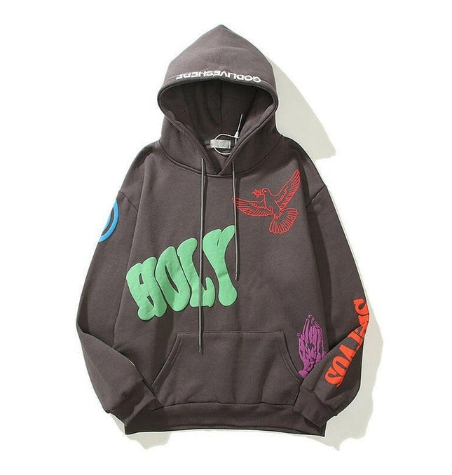 Kanye's 3D Graffiti Hip Hop Hoodie: Unisex Style at €42.99