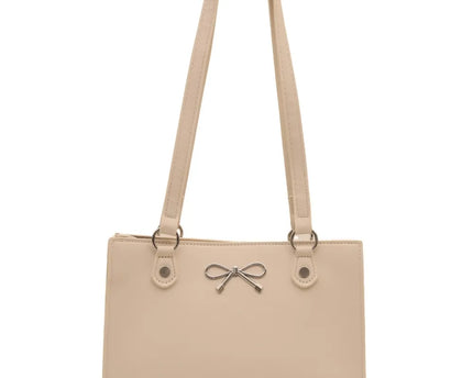 Sac à épaule en cuir PU Bow