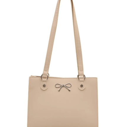 Bow PU Leather Shoulder Bag