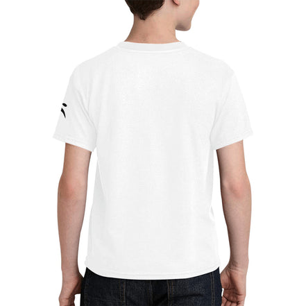 Tricou Alb din Bumbac pentru Băieți – Grozavu Bunny