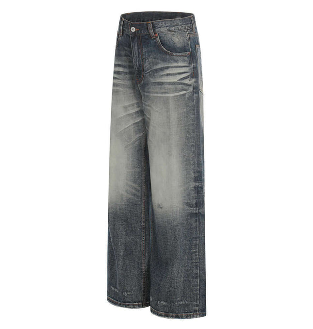 Polish white washed denim pants