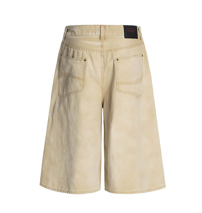 Pantaloni Corti in Denim con Vita Elastico – Vestibilità Dritta