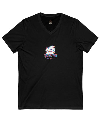 Grozavu | Grafik V-Ausschnitt T-Shirt