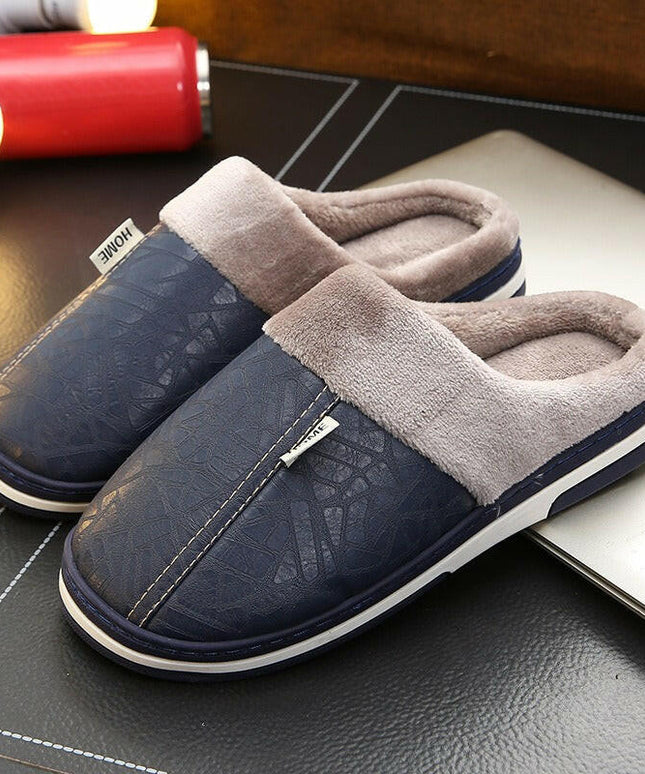 Grozavu's Large Size Cotton Slippers: Winter Waterproof Comfort for Couples