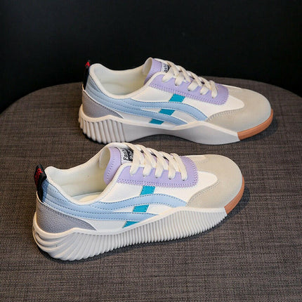 Grozavu's New Flat Bottom White Shoes: Breathable Leisure for Women at €43.99