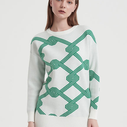 ONeck Knit Sweater – Soft Loose Fit