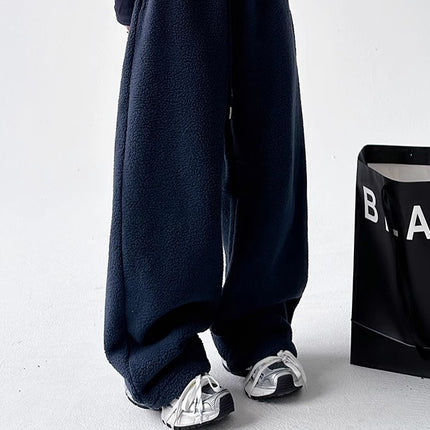 Pantalons en polaire Sherpa extra épais et chaud – Coupe droite ample