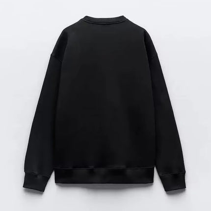 Graphic Oversized Sweatshirt - Plush Casual Streetwear