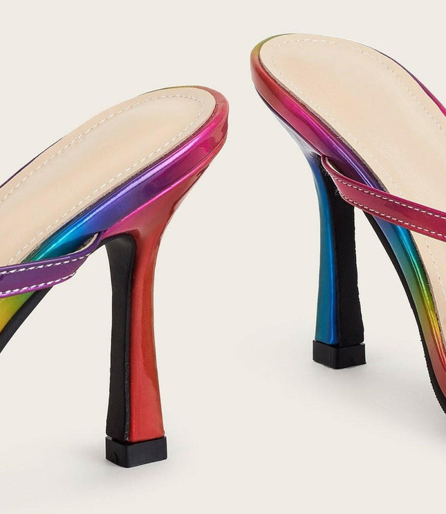Grozavu: Plus Size Stiletto Heel Fashion Flip Flops