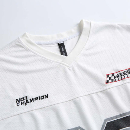 Digital Print Jersey TShirt - Loose Fit showing sporty design and breathable fabric detail.