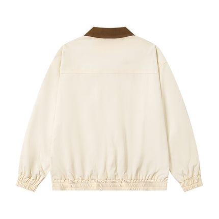 Chinoiserie Cat Patch Jacket– Loose Fit