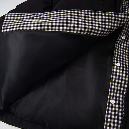 Hooded Cotton Puffer Coat – Loose Fit