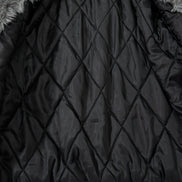 Woolen Collar Cotton Jacket With Fleece