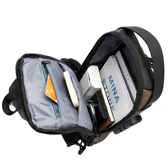 Motorcycle Password Anti-theft Large Capacity Chest Bag