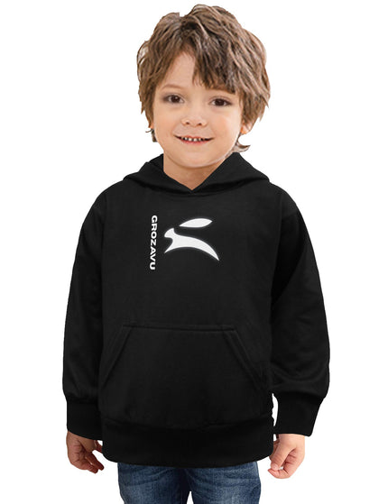 Boys Black Hoodie – Grozavu Bold Edition