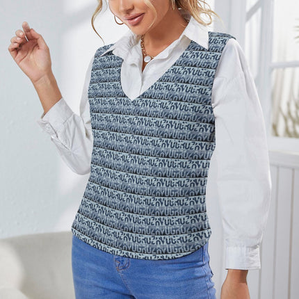 Women's Long Sleeve Button Knit Vest | Elegant Layering Staple