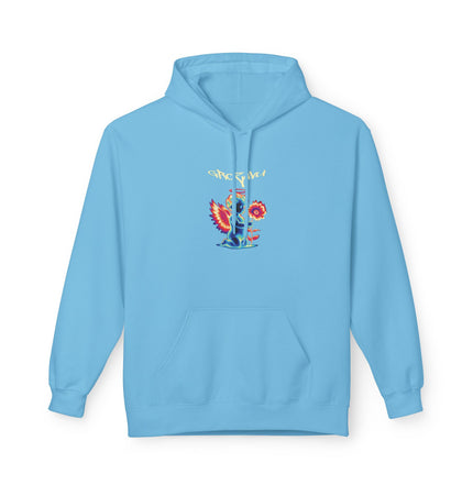 Groovy Dinosaur Unisex Fleece Hoodie - Soft style Comfort for All Seasons