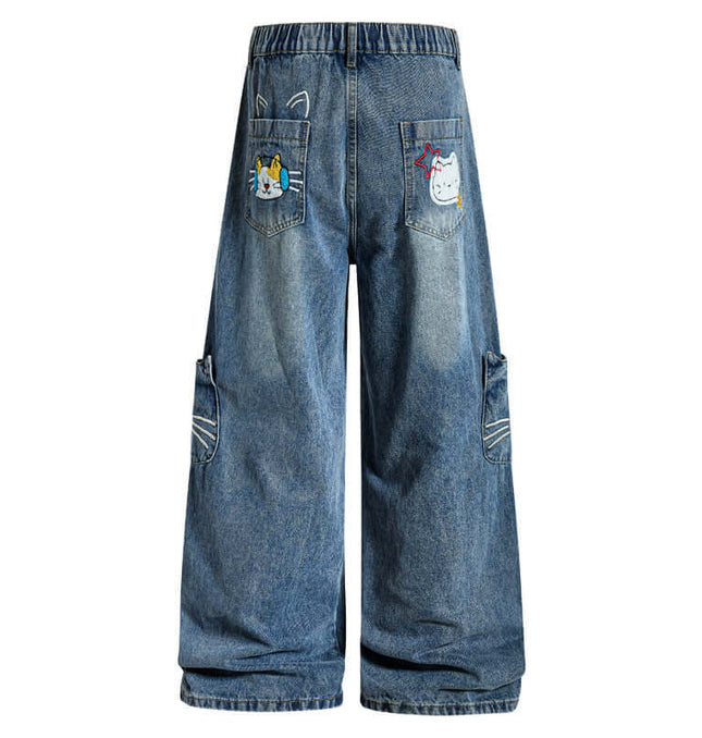 Velvet Cartoon Embroidery Knife styling detail - Premium Streetwear