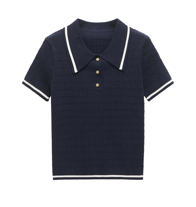 Eight-Strand Braided Knit Top – Loose Fit