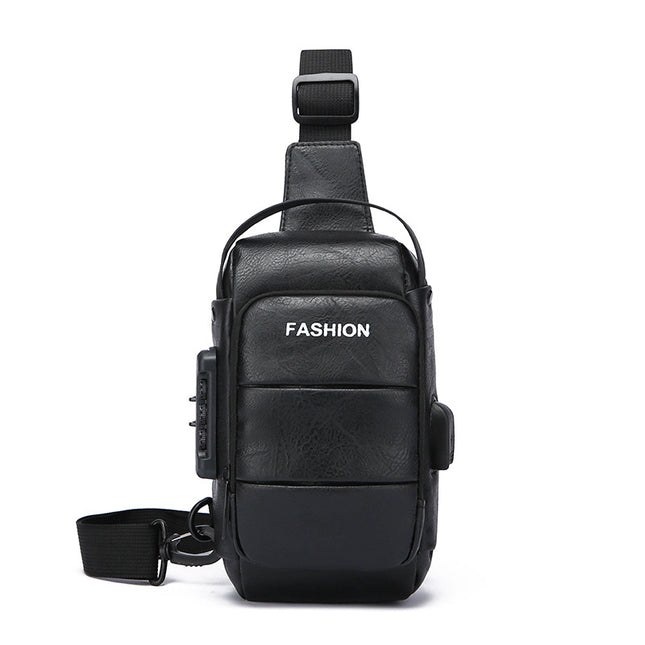 Herren USB-Lade-Rucksack Brusttasche