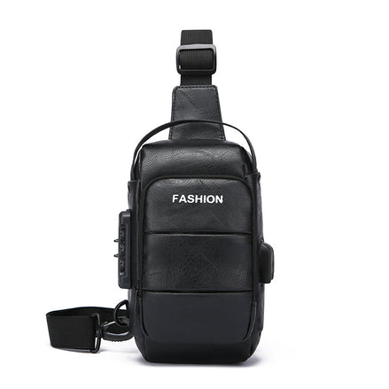 Men's Backpack Usb Charging Shoulder Chest Bag