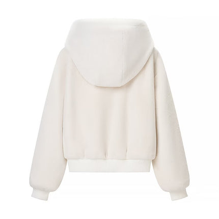 Fashionable Faux Fur Hooded Coat for Women, Casual amp Versatile