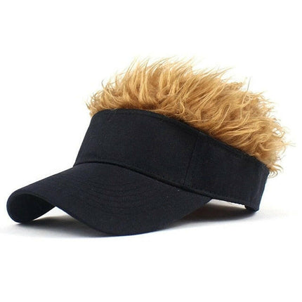 Novelty Baseball Cap Fake Hair Visor at €21.99