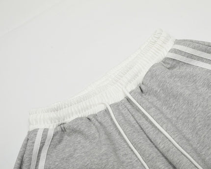 Street Style Towel Embroidery Heart Graphic Sweatpants