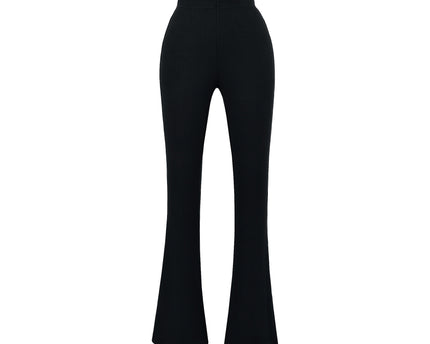Slim fit low waist slightly flared pants