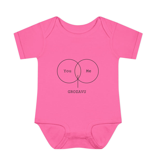 You Me Baby Bodysuit - Cute Infant Orange Outfit for Celebrations