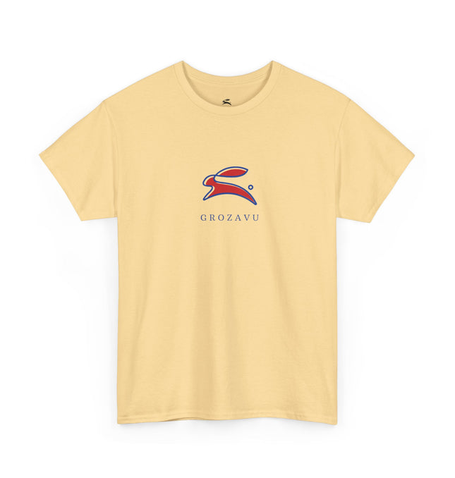 Casual Unisex Heavy Cotton Tee - Grave Logo, Perfect for Everyday Wear