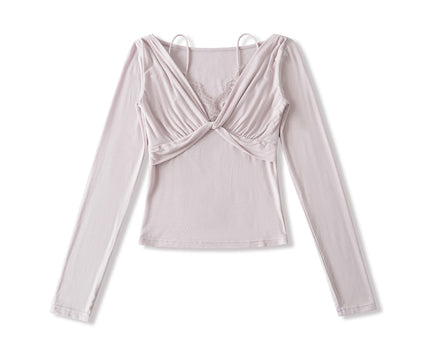 Twisted Lace Long Sleeved T-shirt