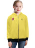 Girls Yellow Zip Hoodie – Grozavu Bright Edition