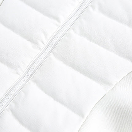 Jachetă scurtă cu guler în picioare din puf