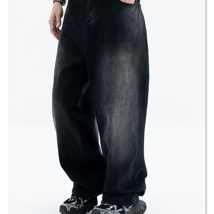 Gerade lockere Passform Denim Jeans für Männer und Frauen