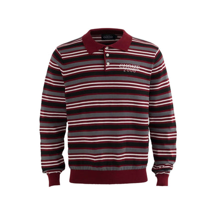 Pull en tricot à lettres en blocs de couleurs - Coupe ample