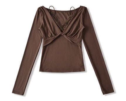 Twisted Lace Long Sleeved T-shirt