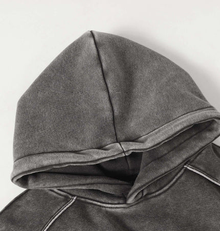 Haut à capuche Patchwork Tape - Coupe ample